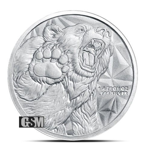 Bull and bear silver - 1/4,