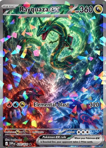 Rayquaza custom holographic - ex,