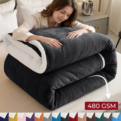 480gsm sherpa blanket - blanket, plush
